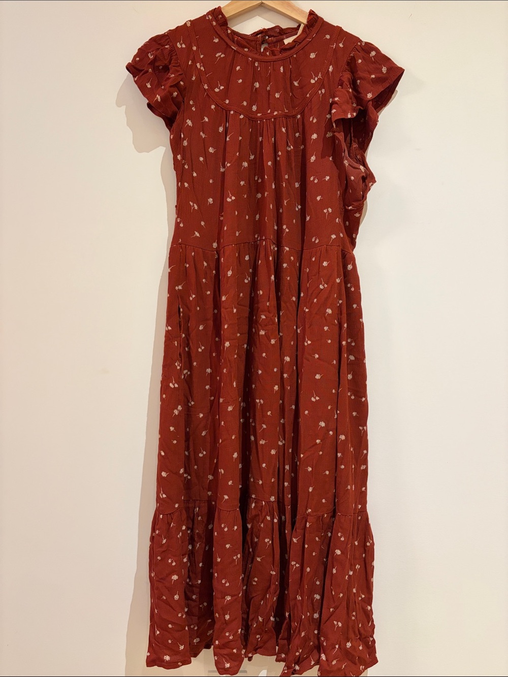 Universal Thread Rust Floral Maxi Dress